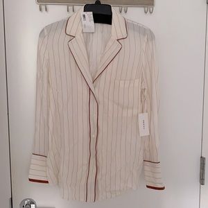 FRAME Silk Pajamas Shirt NEW with Tags